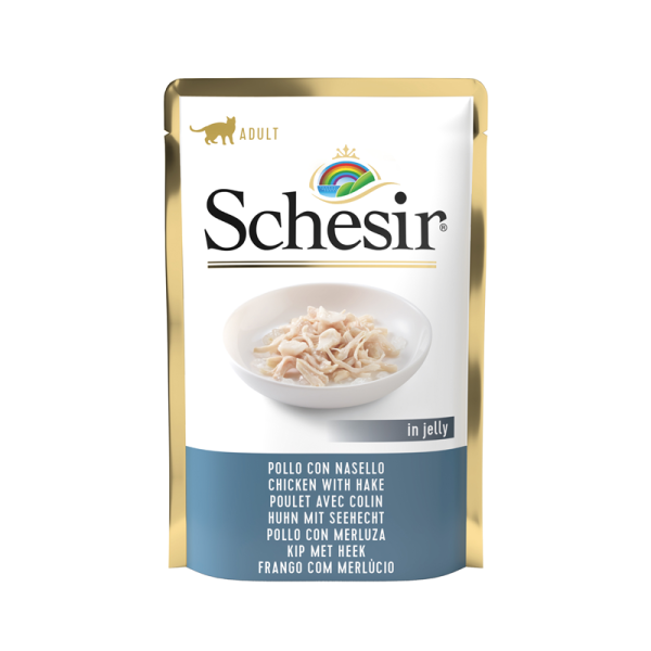 Schesir Cat Huhn & Seehecht 85g Pouch-Beutel [*** AUSLAUFARTIKEL ***]