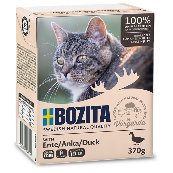 Bozita Feline Recart Häppchen in Gelee Ente 370g Tetra Pak