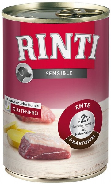 Rinti Sensible Ente + Huhn + Kartoffel 400g