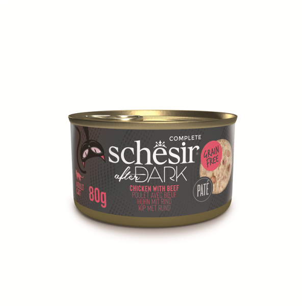 Schesir Cat Pate AD Chicken & Beef 80g Dose