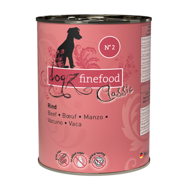 Pets Nature Dogz finefood No. 2 Rind 400g Dose