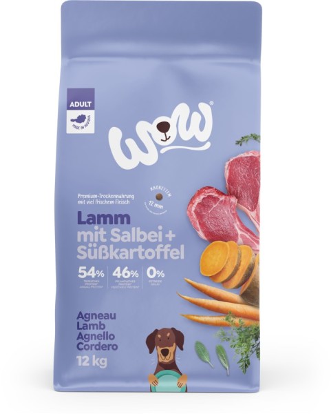 WOW TROCKEN ADULT Lamm 12kg