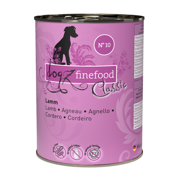 Pets Nature Dogz finefood No. 10 Lamm 400g Dose