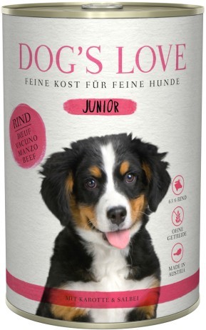 DOG´S LOVE JUNIOR Rind 400g Dose