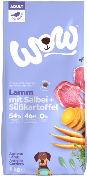 WOW TROCKEN ADULT Lamm 6kg