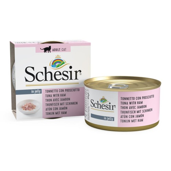 Schesir Cat - Jelly Thunfisch mit Schinken in Gelee 85g