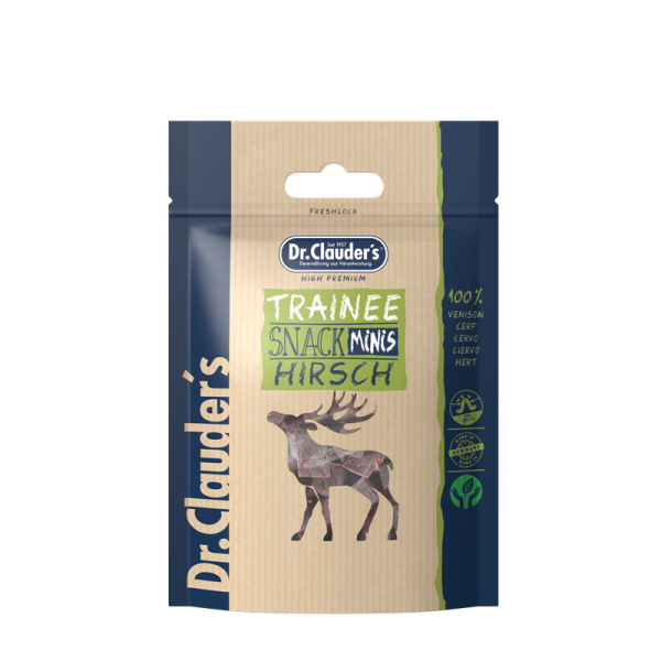 Dr. Clauder´s Dog Snack Trainee Mini Hirsch 50g