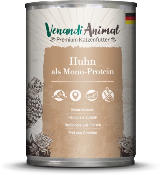 Venandi Animal - Huhn als Monoprotein 400g Dose