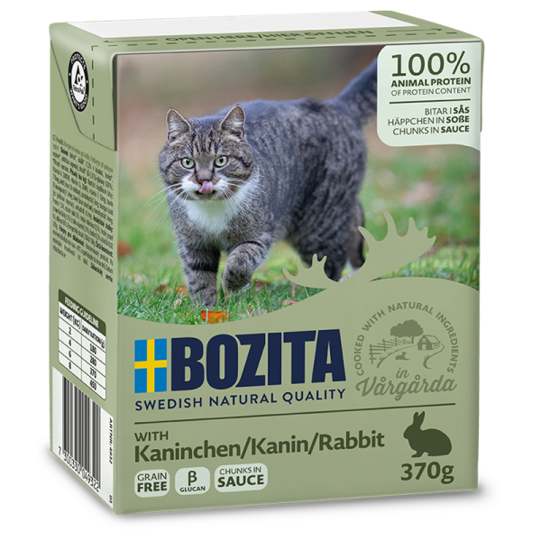 Bozita Feline Recart Häppchen in Soße Kaninchen 370g Tetra Pak