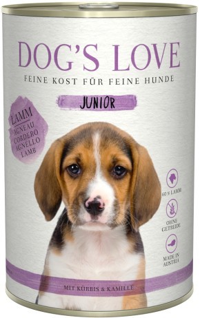 DOG´S LOVE JUNIOR Lamm 400g Dose