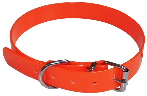 Hundehalsband C & Secu PVC neon & orange Größe L