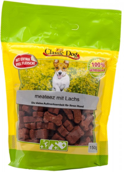 Classic Dog Snack meateez mit Lachs 150g