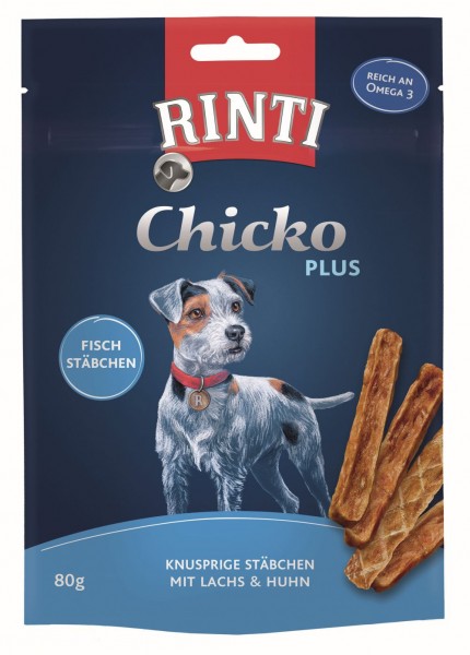 Rinti Extra Chicko Plus Fischstächen mit Lachs & Huhn 80g