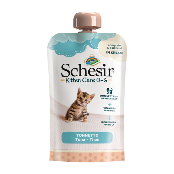 Schesir Cat Kitten Cream Thunfisch 150g [*** AUSLAUFARTIKEL ***]