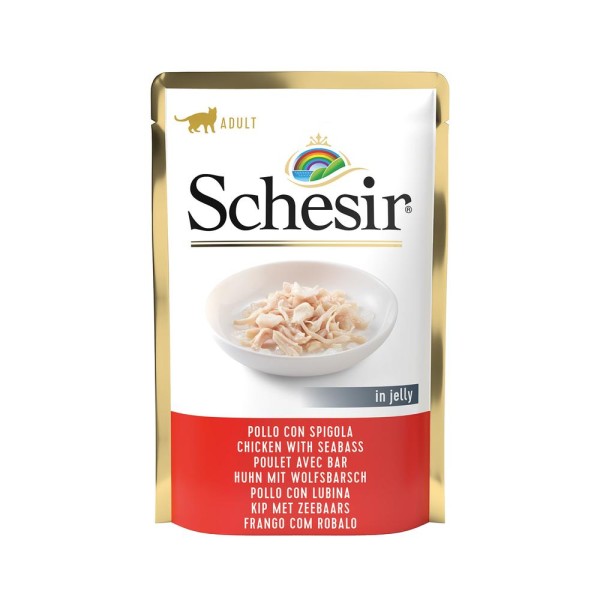 Schesir Cat Hühnerfilet mit Wolfsbarsch 85g