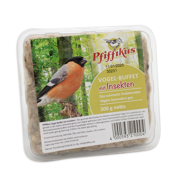 Pfiffikus VogelBuffet Insekten 1 Stück Vakuumverpackung