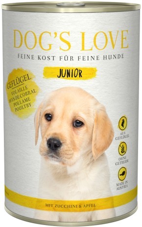 DOG´S LOVE JUNIOR Geflügel 400g Dose