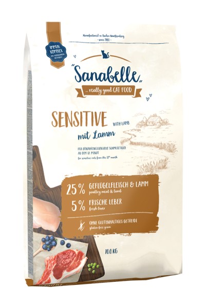 Sanabelle Sensitive Lamm 10kg Sack