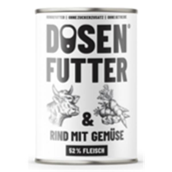 Schnauze & Co. Dog Rind mit Gemüse 400g Dose