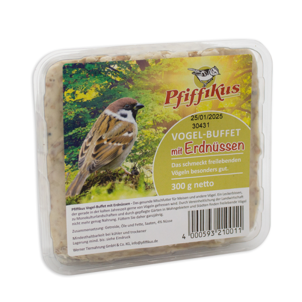 Pfiffikus VogelBuffet Erdnuss 1 Stück Schale