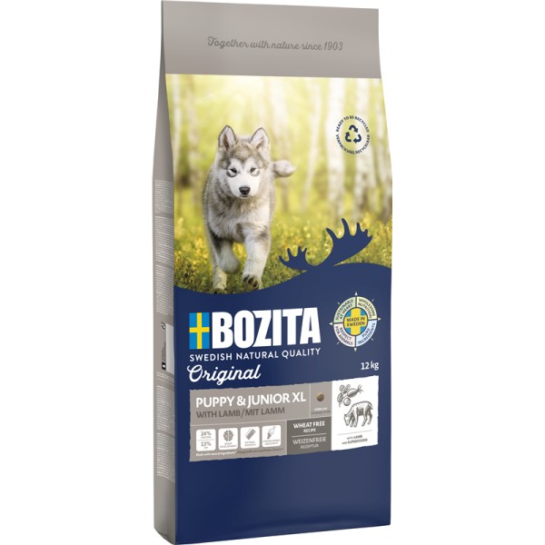 Bozita Original Puppy & Junior Lamb XL 12kg Sack