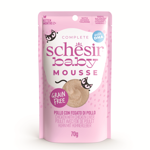 Schesir Cat Baby Mousse Chicken 70g Pouch-Beutel