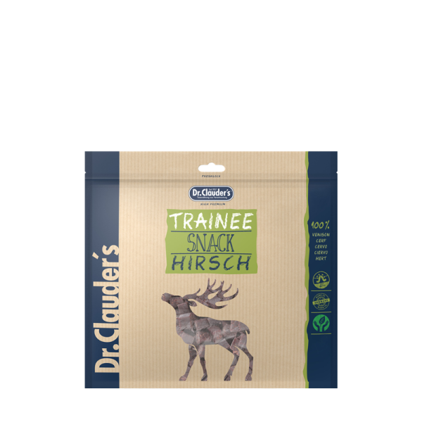 Dr. Clauder´s Dog Snack Trainee Hirschfleisch 500g