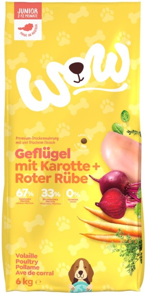 WOW TROCKEN JUNIOR Geflügel 6kg