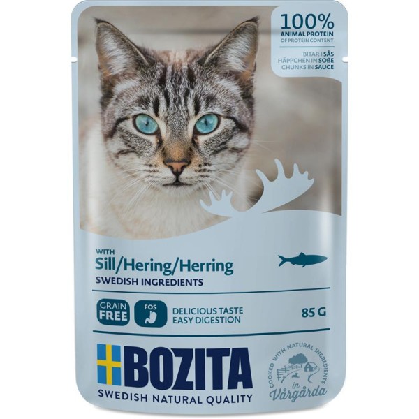 Bozita Häppchen in Soße mit Hering 85g Pouch-Beutel