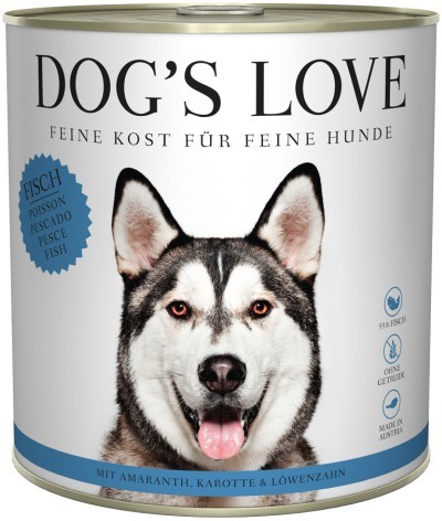 DOG´S LOVE Fisch 800g Dose