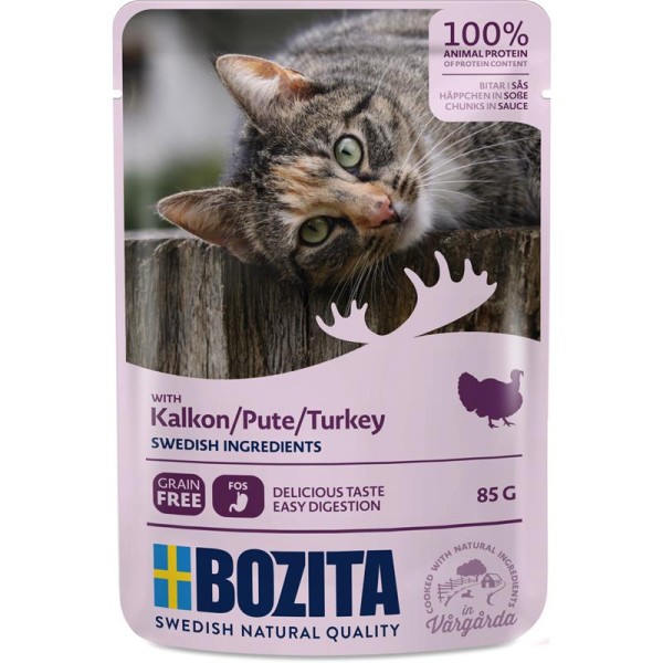 Bozita Häppchen in Soße mit Pute 85g Pouch-Beutel