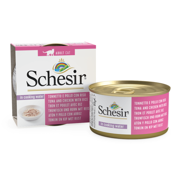 Schesir Cat - Natural Thunfisch & Huhn mit Reis 85g [*** AUSLAUFARTIKEL ***]