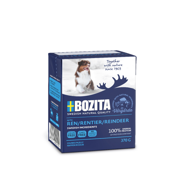 Bozita Happen in Gelee Rentier 370g Tetra Pak