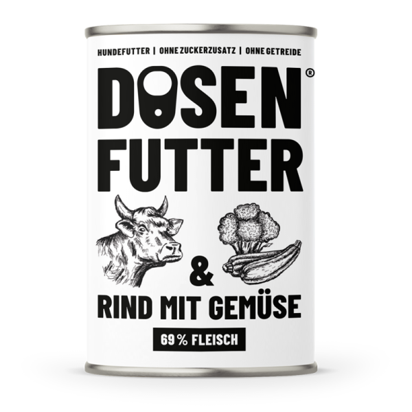 Schnauze & Co. Rind mit Gemüse 400g Dose