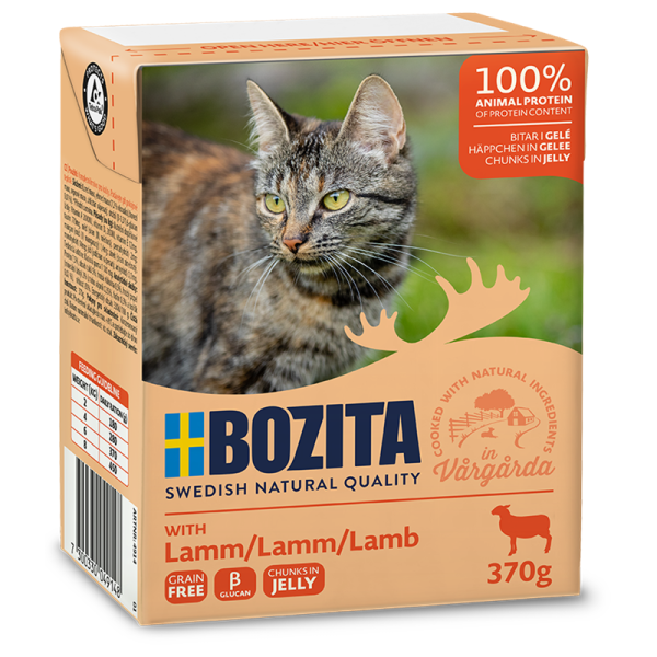 Bozita Feline Recart Häppchen in Gelee Lamm 370g Tetra Pak