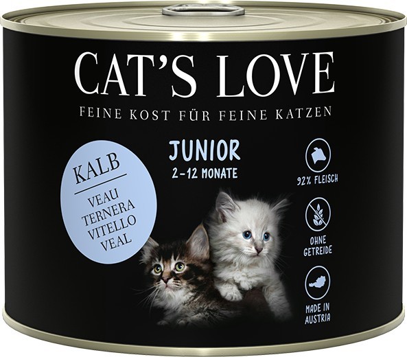 CAT´S LOVE JUNIOR Kalb 200g Dose