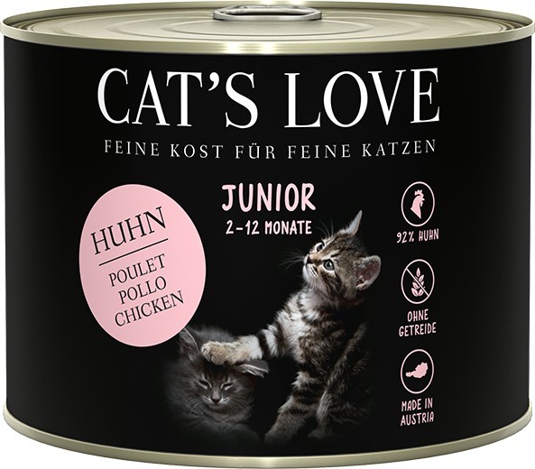 CAT´S LOVE JUNIOR Huhn 200g Dose