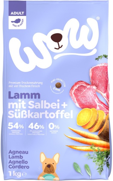 WOW TROCKEN Minis ADULT Lamm 1kg