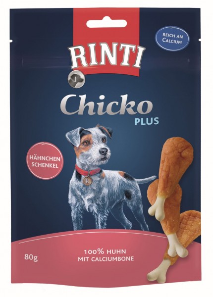 Rinti Extra Chicko Plus Hähnchenschenkel mit Calciumbone 80g