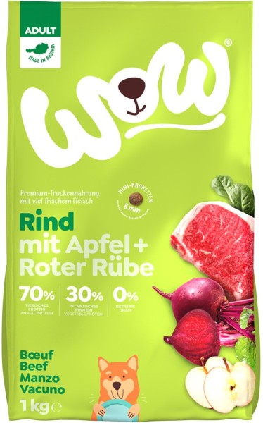 WOW TROCKEN Minis ADULT Rind 1kg