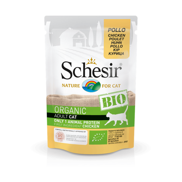 Schesir Bio Huhn 85g Pouch-Beutel [*** AUSLAUFARTIKEL ***]