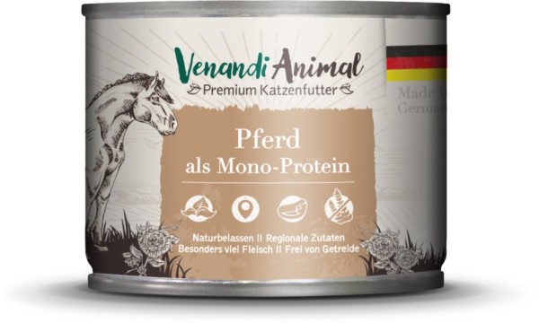 Venandi Animal - Pferd als Monoprotein 200g Dose