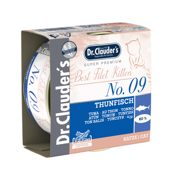 Dr. Clauder´s Cat Best Filet No9 Kitten Thunfisch 70g