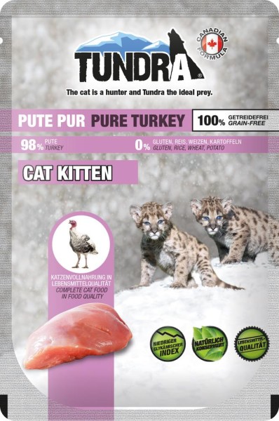 Tundra Cat Kitten Pute pur 85g Pouch-Beutel