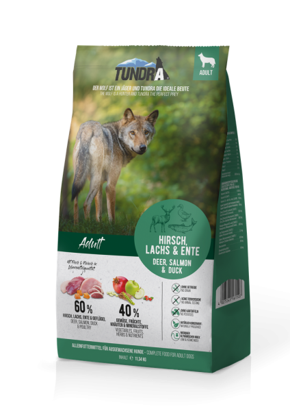 Tundra Dog Hirsch, Ente, Lachs 11,34kg Sack