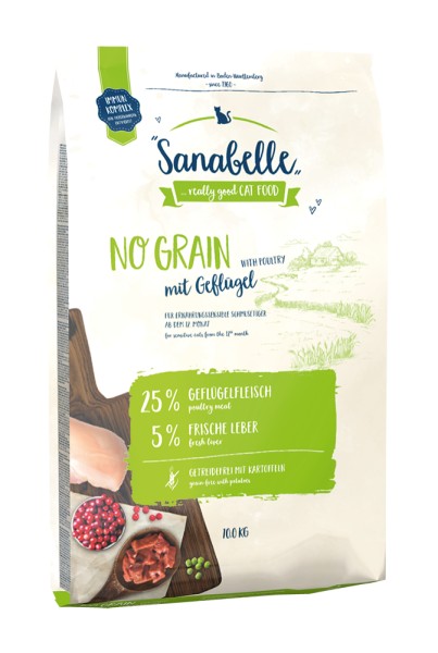 Sanabelle No Grain Geflügel 10kg Sack