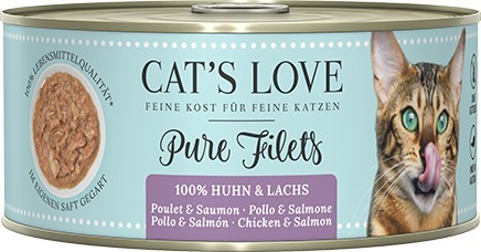 CAT´S LOVE FILPur Huhn & Lachs 100g Dose