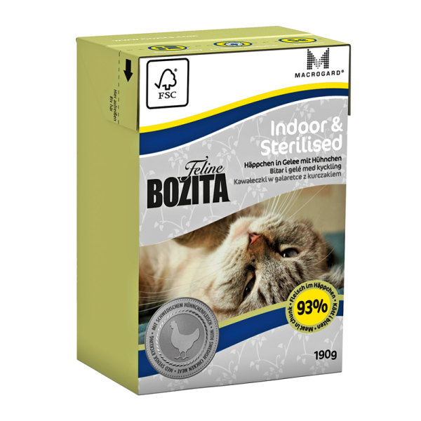 Bozita Feline Recart Indoor & Sterilised 190g Tetra Pak