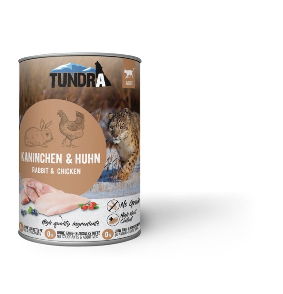 Tundra Cat Kaninchen & Huhn 400g Dose