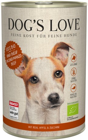 DOG´S LOVE BIO Rind 400g Dose